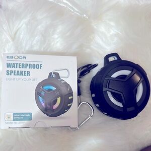 Black Waterproof Speaker with RGB Lighting